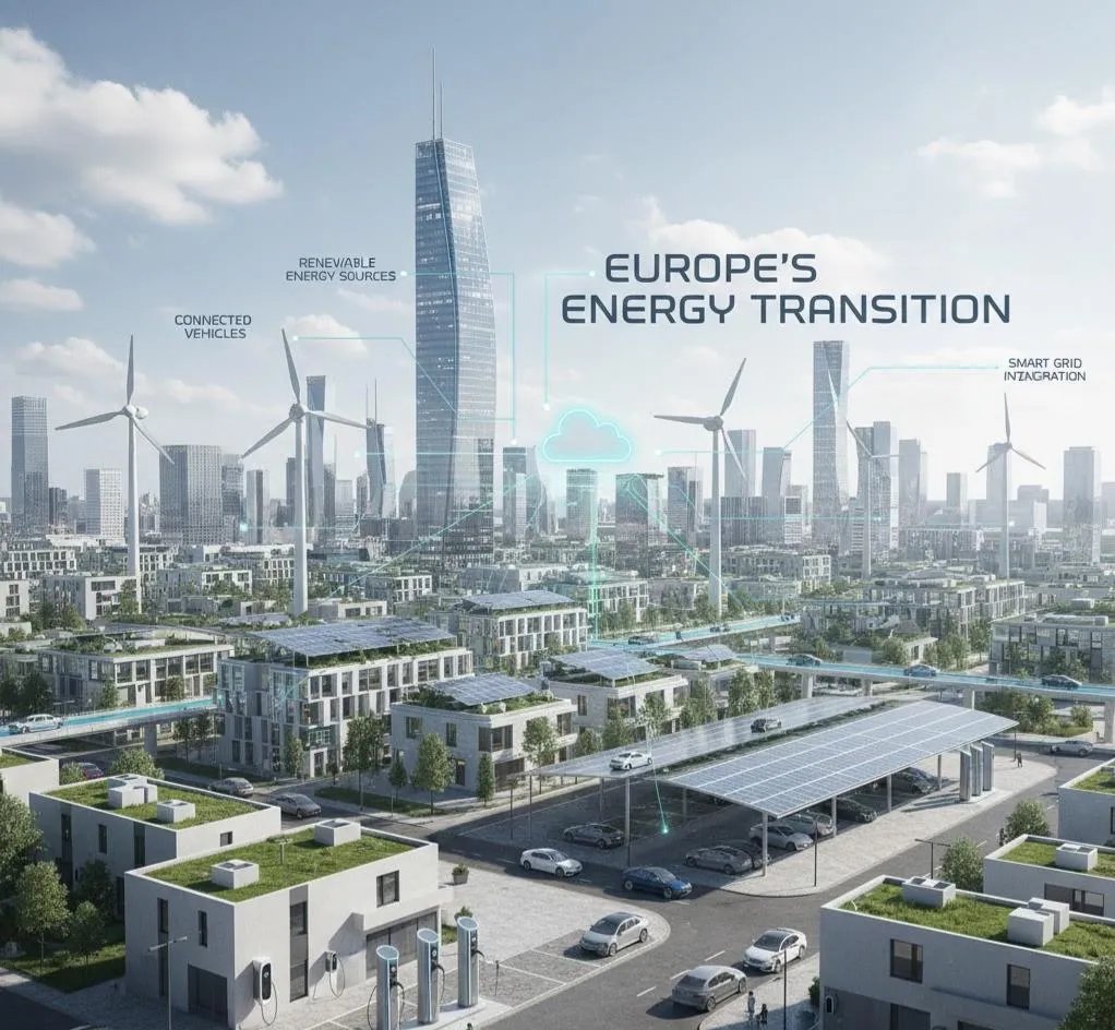 European EV driver using smartphone app to monitor smart charging session with V2G bidirectional power flow visualization