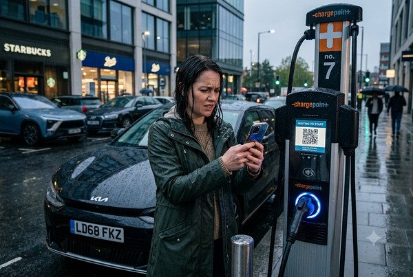 Comparison infographic showing traditional EV charging steps versus ISO 15118 Plug and Charge process