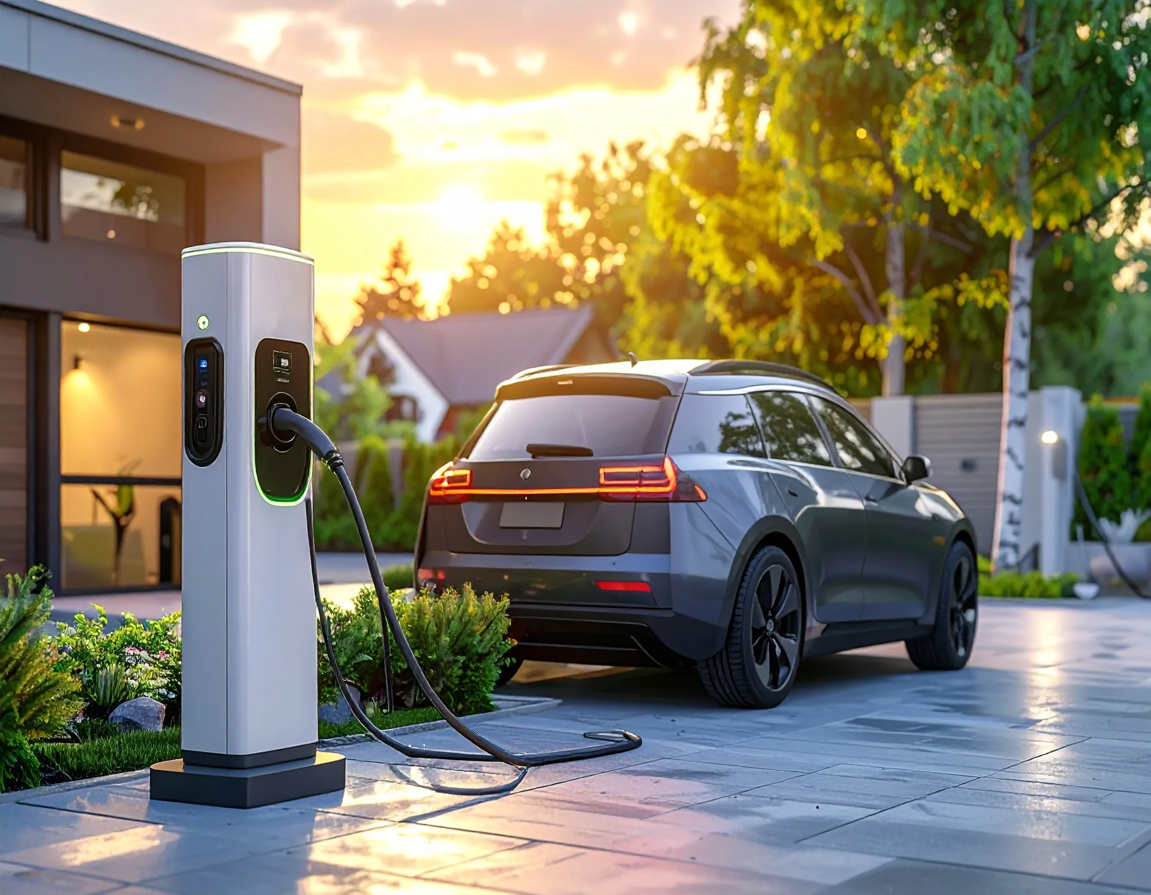 Feyree smart EV charger app interface and Wi-Fi connectivity features for remote monitoring Feyree smart EV charger app interface and Wi-Fi connectivity features for remote monitoring