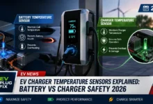 EV charger temperature sensor monitoring electric vehicle battery thermal management system, safety protection technology 2026