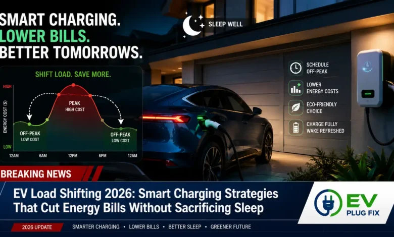 Smart EV load shifting setup with go-e Charger wallbox and electric vehicle connected at night