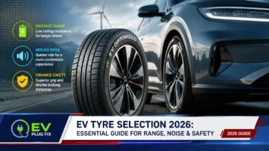 Electric vehicle tyre selection guide with low rolling resistance and reinforced sidewalls for EV range and safety