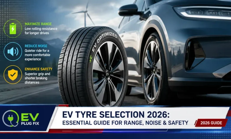 Electric vehicle tyre selection guide with low rolling resistance and reinforced sidewalls for EV range and safety