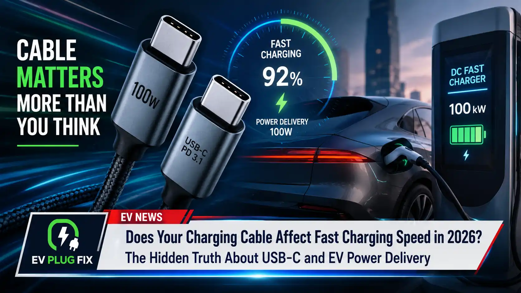 Comparison of standard 60W USB-C cable vs premium 100W PD cable with E-Marker chip for fast charging Comparison of standard 60W USB-C cable vs premium 100W PD cable with E-Marker chip for fast charging