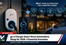 go-e charger smart home automation setup with mobile app and connected devices in modern home environment 2026