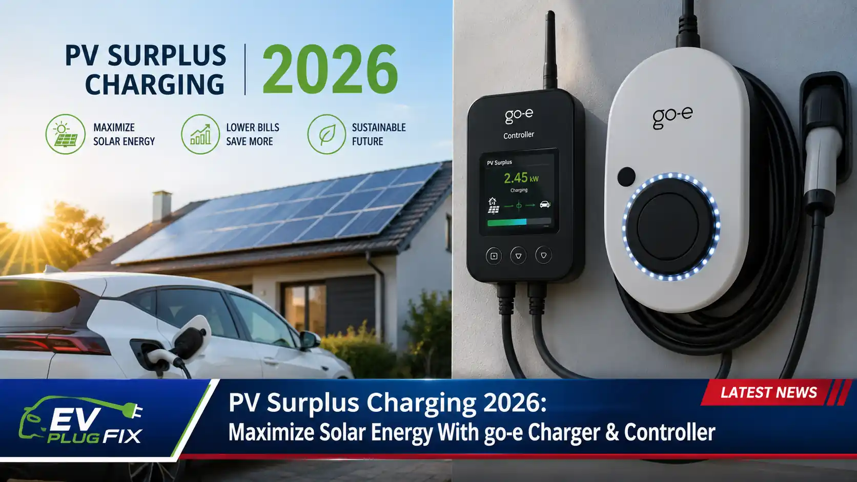 Comparison of charging costs with solar panel vs standard grid and gas