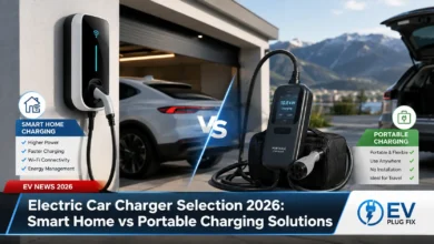 Modern EV charger wallbox installation for home electric vehicle charging in 2026