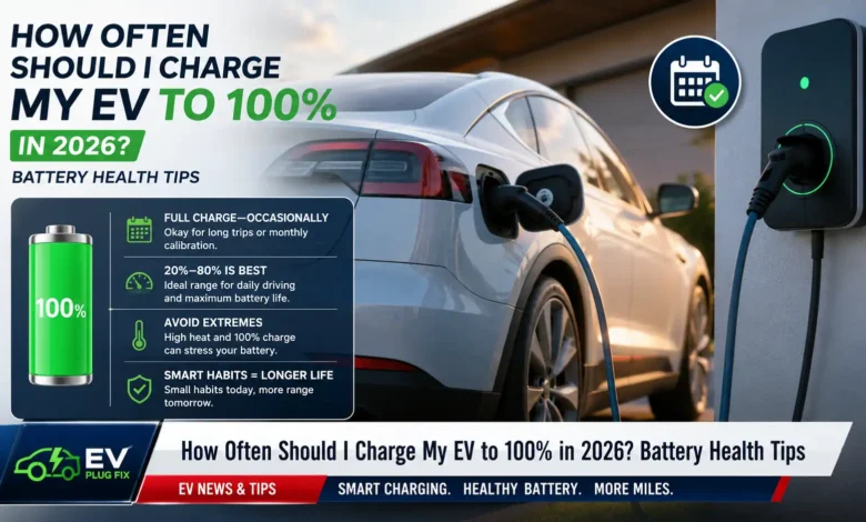 How Often Should I Charge My EV to 100% in 2026? Battery Health Tips