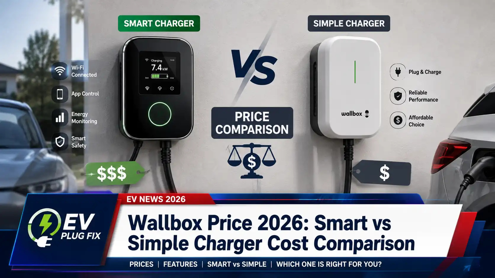 Smartphone app interface controlling a smart EV charger showing charging status and energy consumption data