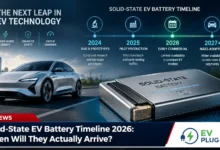 Solid-state EV battery cell technology demonstration showing advanced lithium-metal anode structure