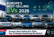 Top selling electric vehicles Europe 2026 charging station lineup