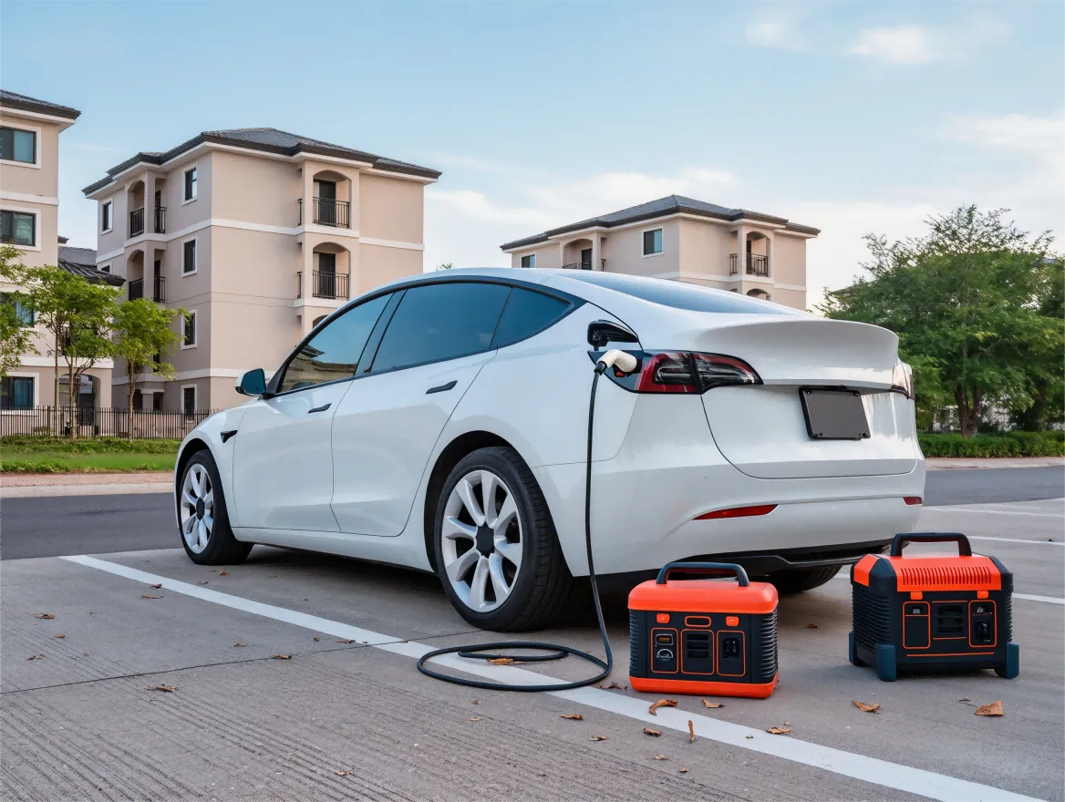 Pure sine wave vs modified sine wave waveform comparison for Tesla charging safety