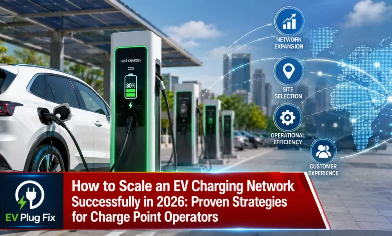 Expanding multi-site EV charging network visualized through a centralized monitoring dashboard, connected charging locations, and real-time operational data